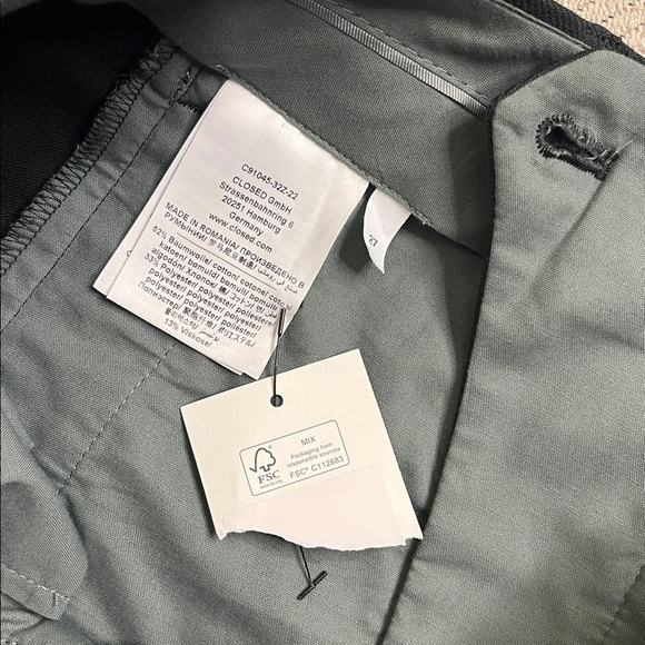 CLOSED Ludwig dark green pants, size 27 - Picture 8 of 17
